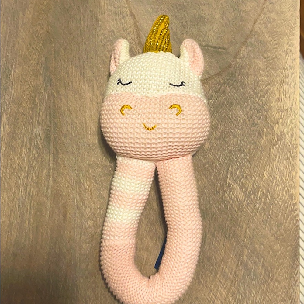 Adorable Unicorn baby rattle